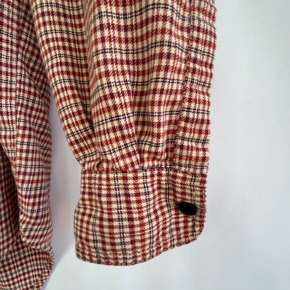 Authentic Vintage Levi’s men’s red plaid button-up cotton shirt Size large - Picture 6 of 9